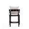 Manhattan Comfort Ritz Counter Stool in Ivory and Dark Walnut CS006-IV - alternate 5